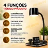 059_f12_w Luminária de Mesa 4 em 1 Multifunção- Preto