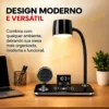059_f16_w Luminária de Mesa 4 em 1 Multifunção- Preto