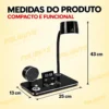 059_f18_w Luminária de Mesa 4 em 1 Multifunção- Preto