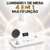 Luminária de Mesa 4 em 1 Multifunção- Branco