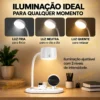 Luminária de Mesa 4 em 1 Multifunção- Branco