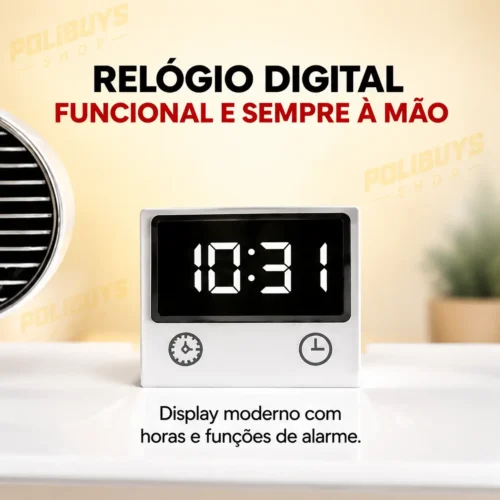 Luminária de Mesa 4 em 1 Multifunção- Branco