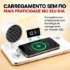 Luminária de Mesa 4 em 1 Multifunção- Branco