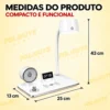 Luminária de Mesa 4 em 1 Multifunção- Branco