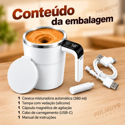 061_f6_w Caneca Mixer Recarregável 380ml com Display